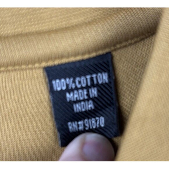 Bolle Golf Men's Fine Pima Cotton Sweater Vest Large Office Minimalist Mustard - Picture 4 of 8